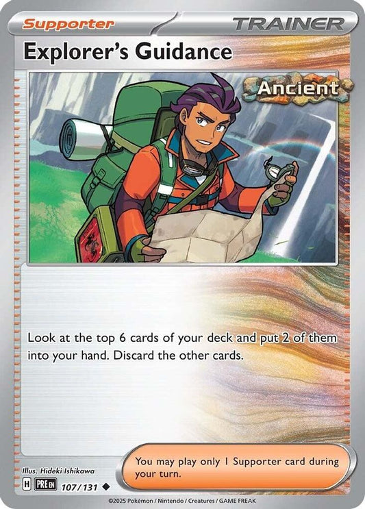 Explorer's Guidance - 107/131 - - PRISMATIC EVOLUTIONS - Pokemon - | AA27-58