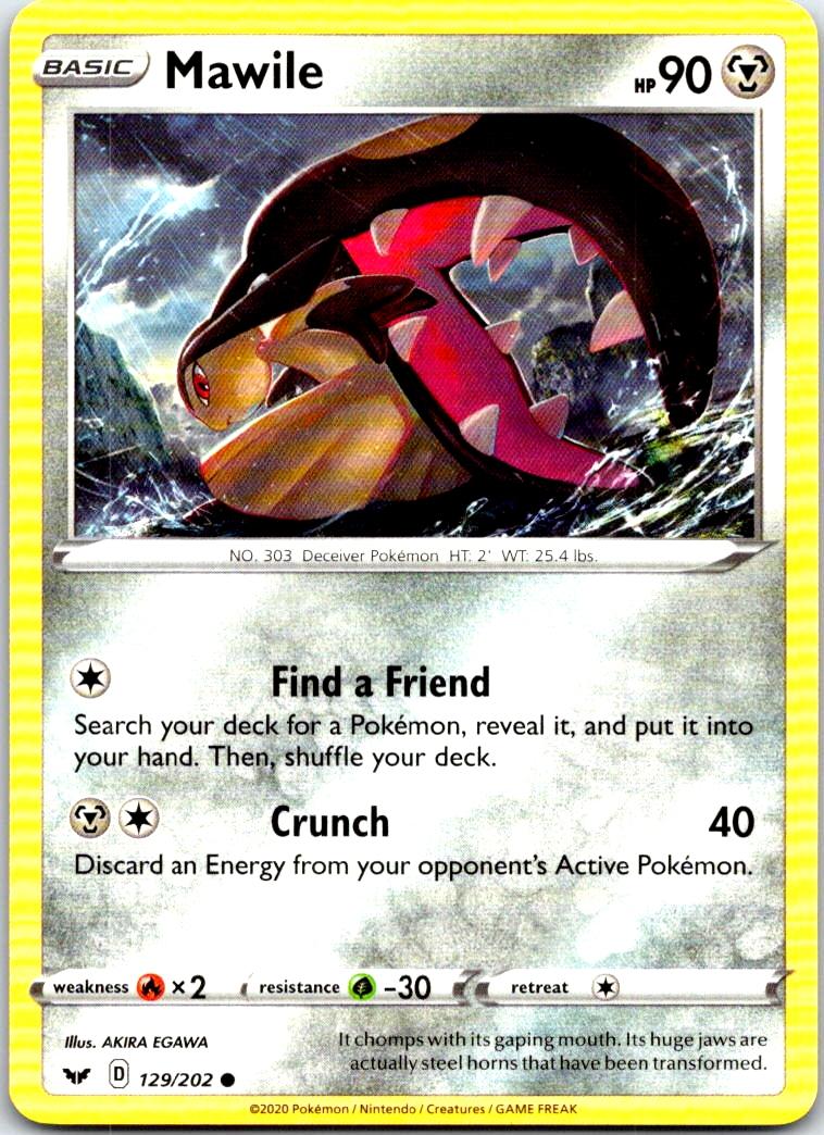 Mawile - 129/202 - - SWORD & SHIELD - Pokemon - Common | AB74-41