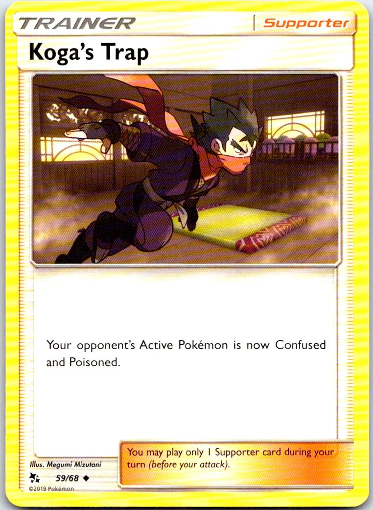 Koga's Trap - 59/68 - - HIDDEN FATES - Pokemon - Uncommon | AB22-14