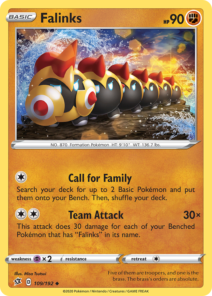 Falinks - 109/192 - - REBEL CLASH - Pokemon - Uncommon | AA67-33