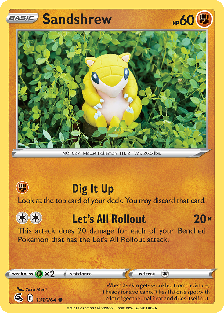 Sandshrew - 131/264 - - FUSION STRIKE - Pokemon - Common | AA21-17