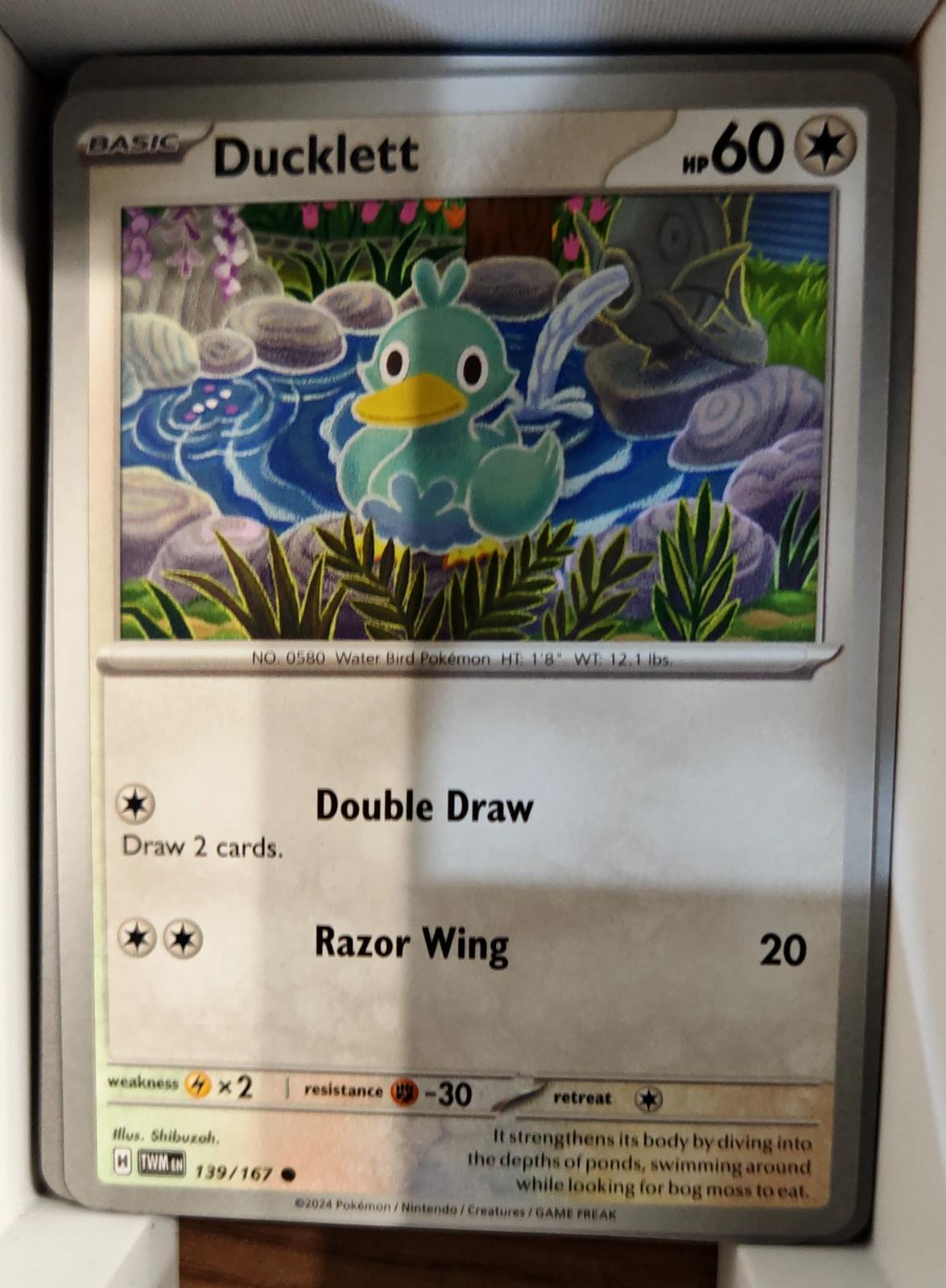 Ducklett - 139/167 - - TWILIGHT MASQUERADE - Pokemon - Common | AA76-38