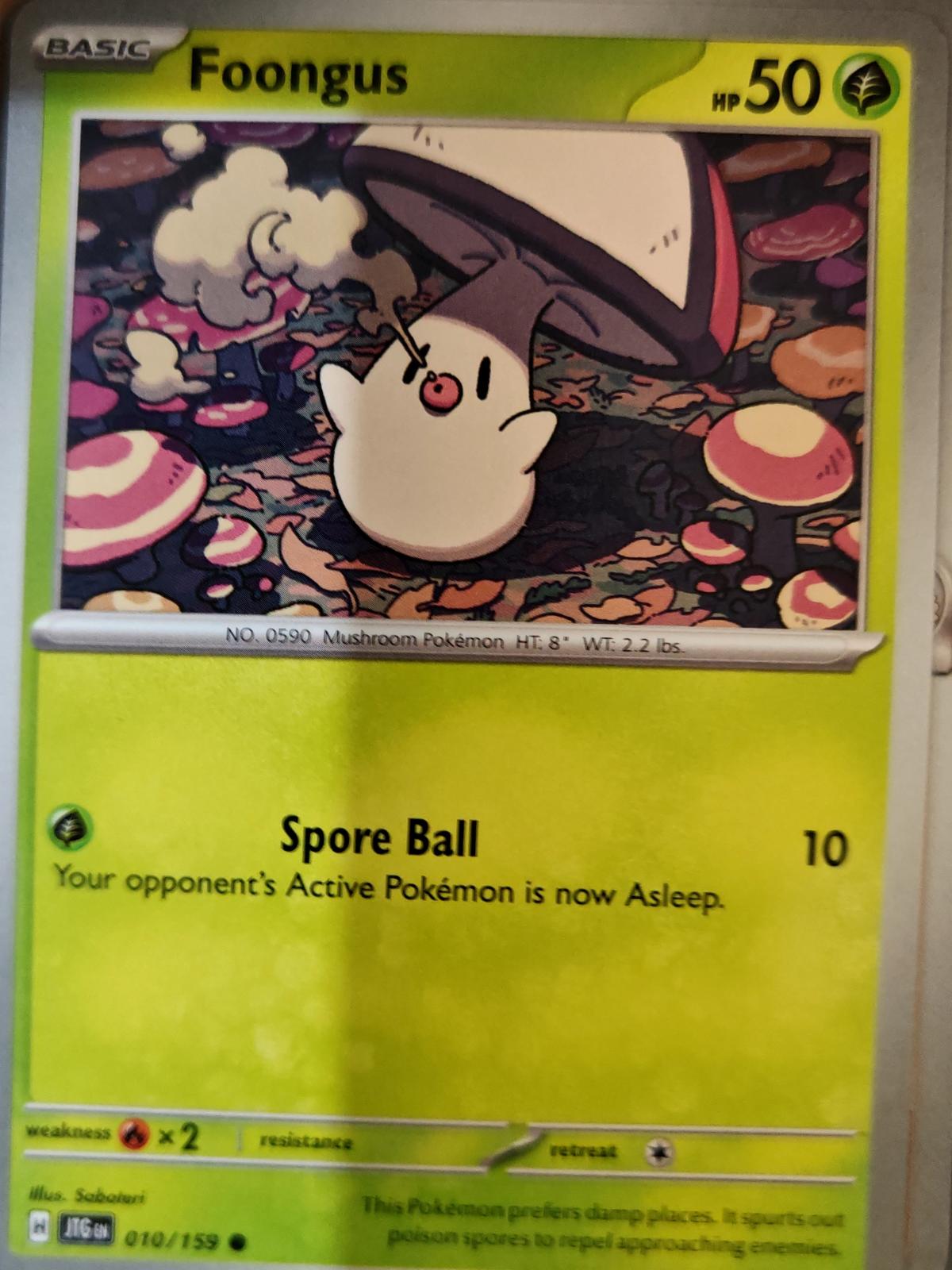 Foongus - 010/159 - - JOURNEY TOGETHER - Pokemon - Common | AA07-85
