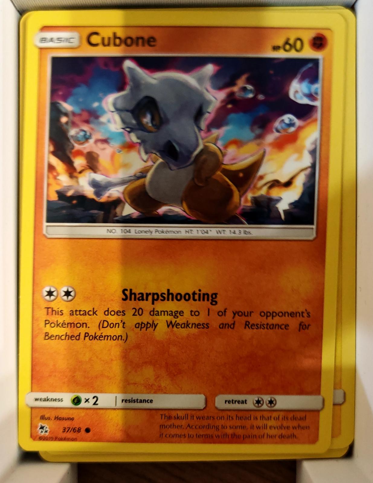 Cubone - 37/68 - - HIDDEN FATES - Pokemon - Common | AA68-25