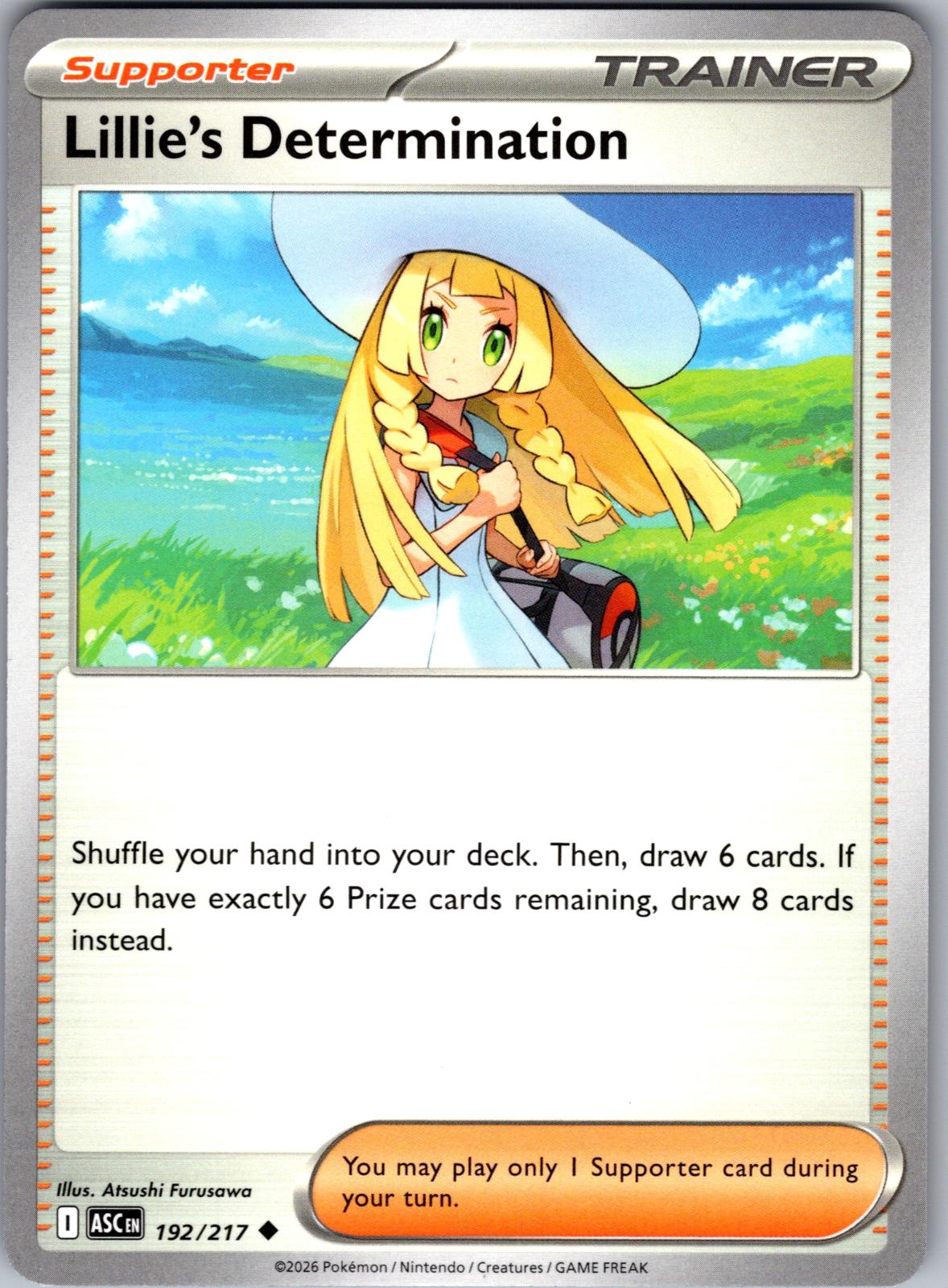 Lillie's Determination - 192/217 - - ASCENDED HEROES - Pokemon - | AA77-15