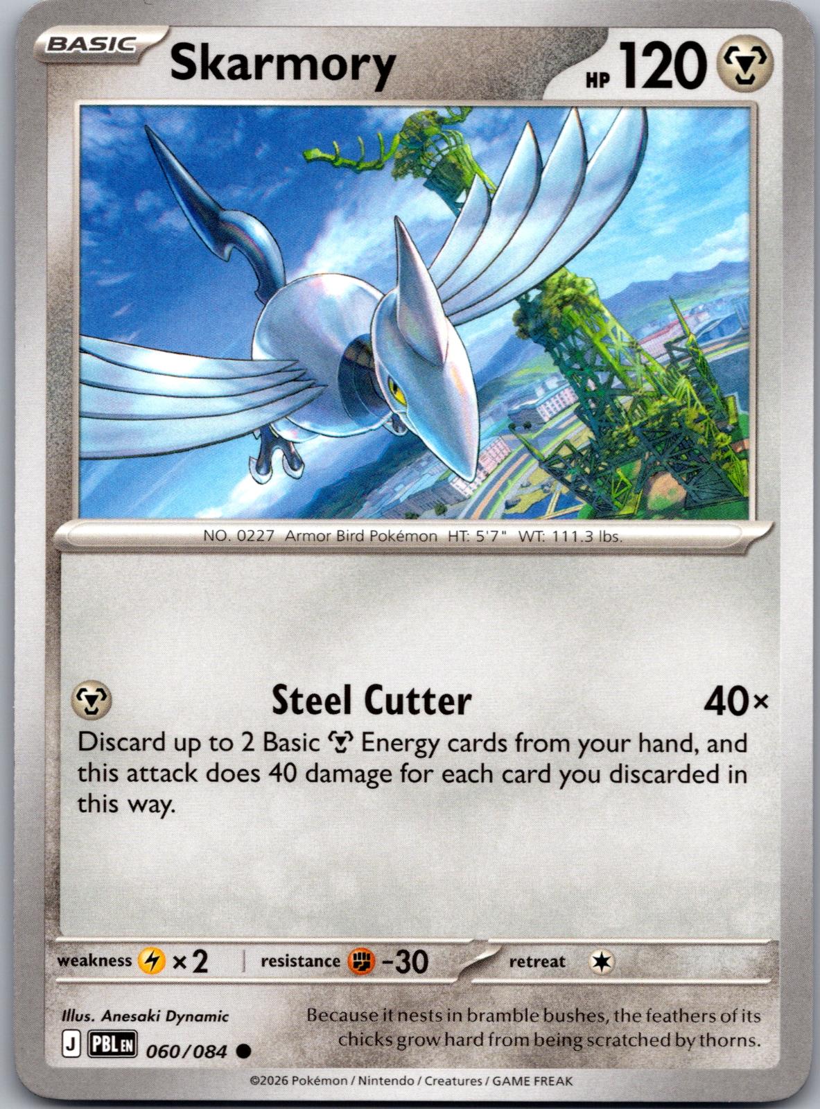 Skarmory - 060/084 - - PITCH BLACK - Pokemon - Common | AA81-9
