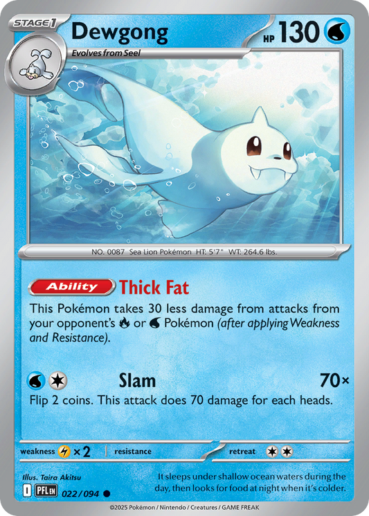 Dewgong - 022/094 - - PHANTASMAL FLAMES - Pokemon - Common | AA07-17