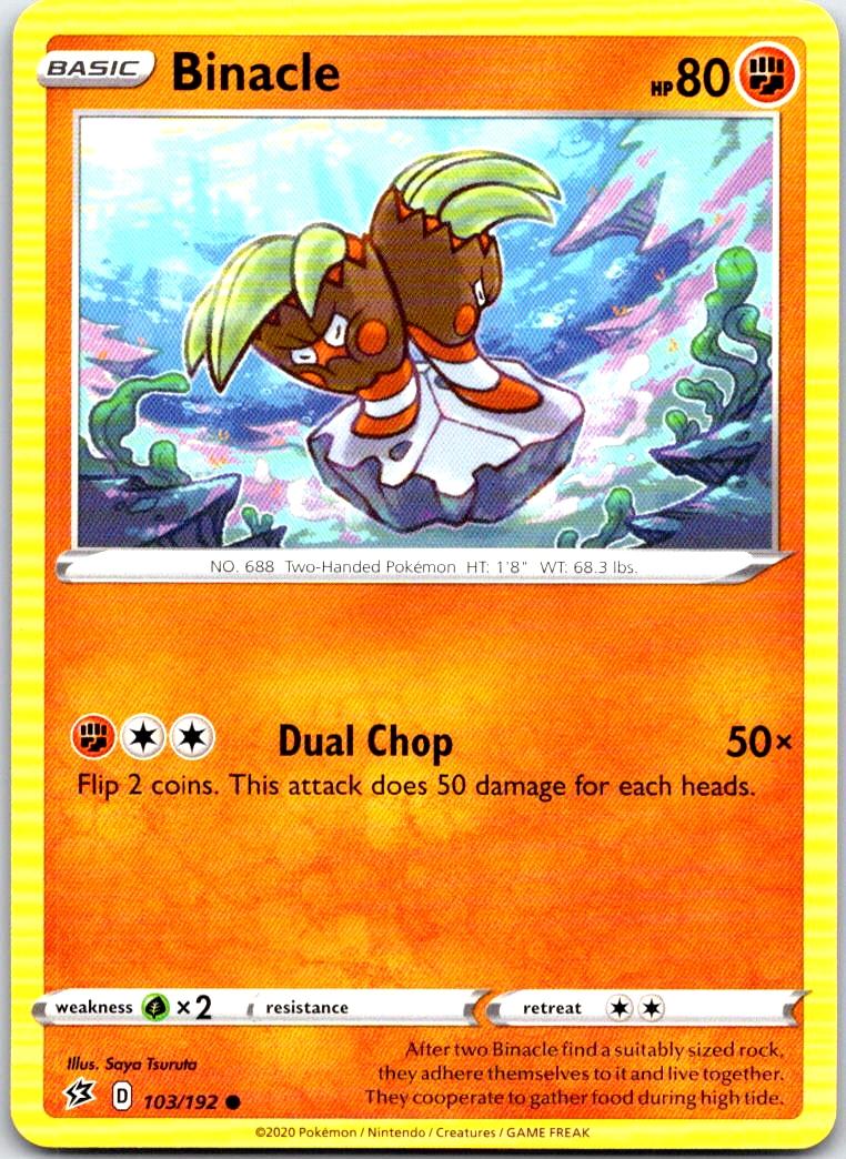 Binacle - 103/192 - - REBEL CLASH - Pokemon - Common | AB75-16