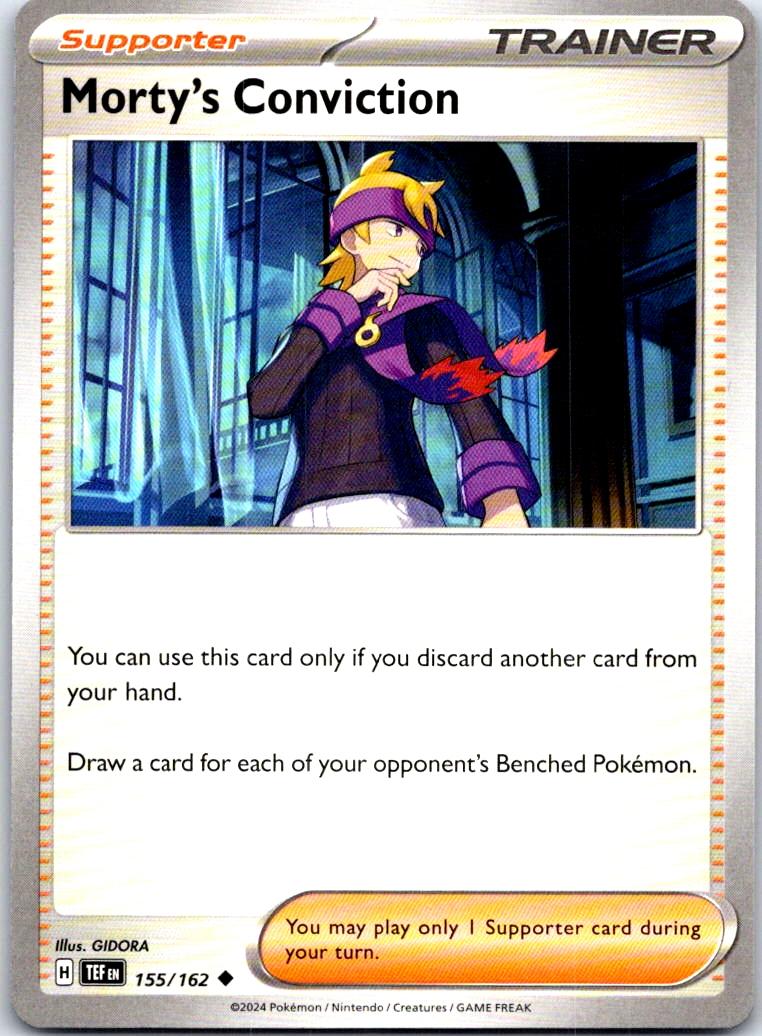 Morty's Conviction - 155/162 - - TEMPORAL FORCES - Pokemon - Uncommon | AB25-14
