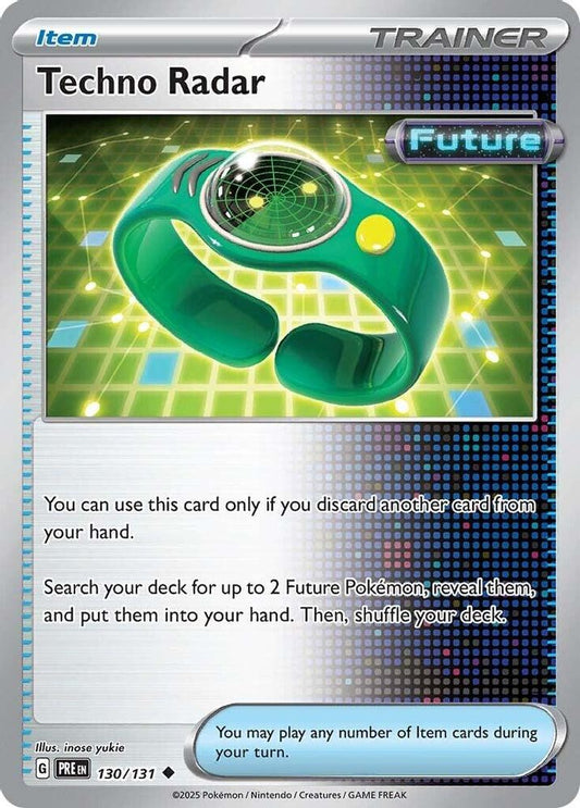 Techno Radar - 130/131 - - PRISMATIC EVOLUTIONS - Pokemon - Uncommon | AA29-50