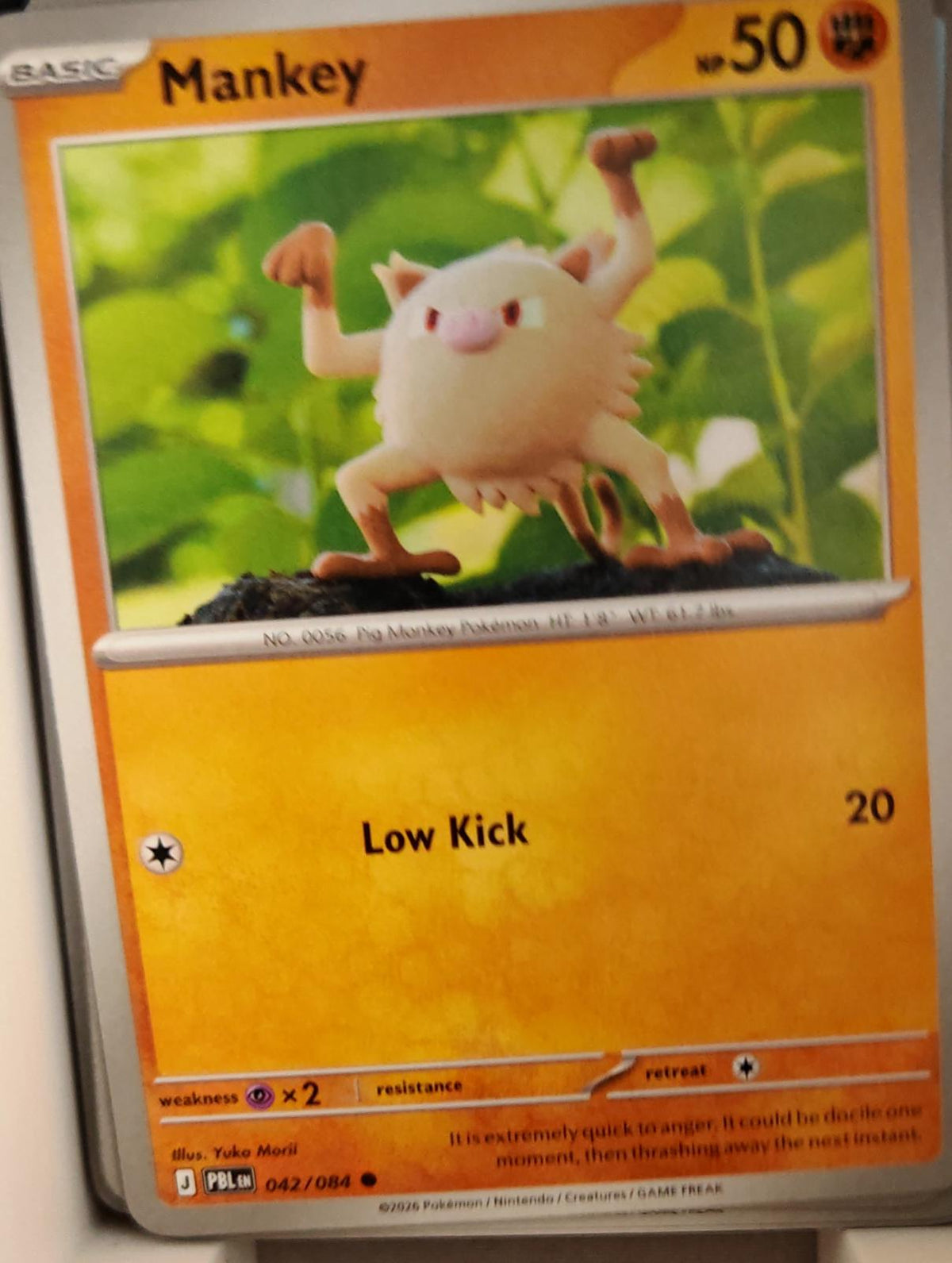 Mankey - 042/084 - - PITCH BLACK - Pokemon - Common | AA38-48