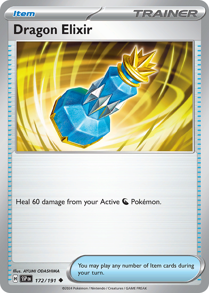 Dragon Elixir - 172/191 - - SURGING SPARKS - Pokemon - Uncommon | AA41-63