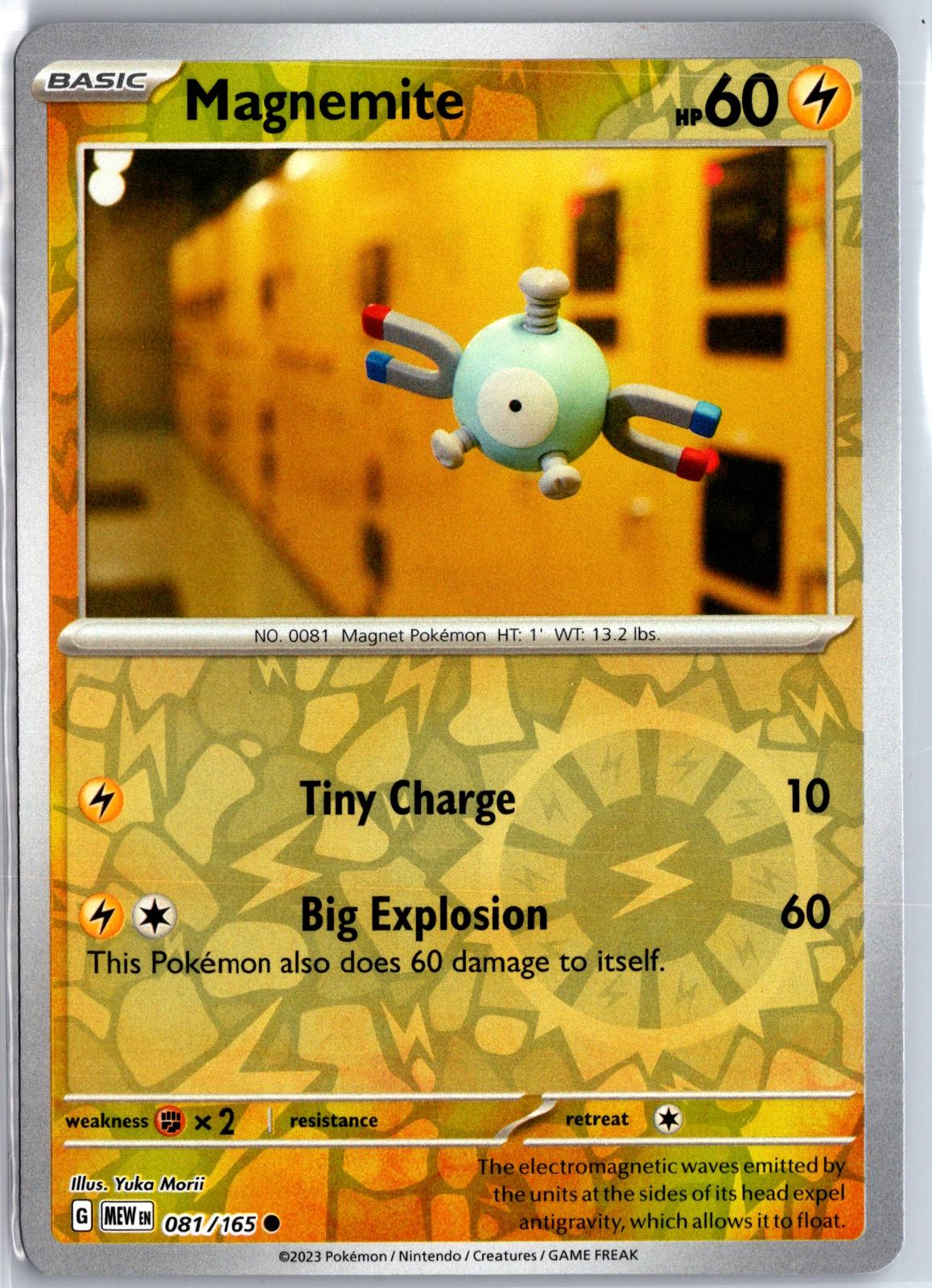 Magnemite - 081/165 - Reverse Holo - 151 - Pokemon - Common | AA130-20