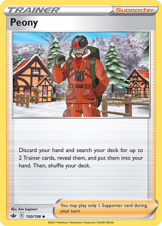 Peony - 150/198 - - CHILLING REIGN - Pokemon - Uncommon | AA60-4