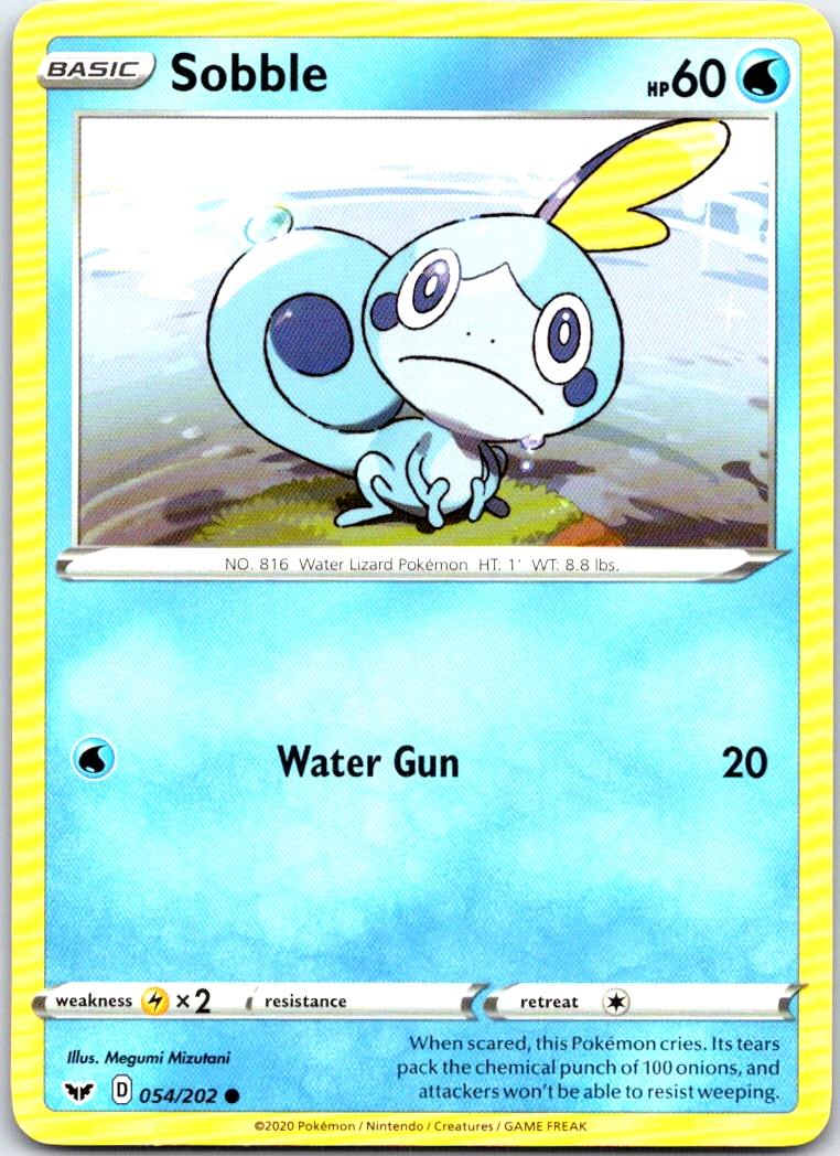Sobble - 054/202 - - SWORD & SHIELD - Pokemon - Common | AB48-6