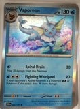 Vaporeon - 022/131 - Holo - PRISMATIC EVOLUTIONS - Pokemon - Rare | AA13-2