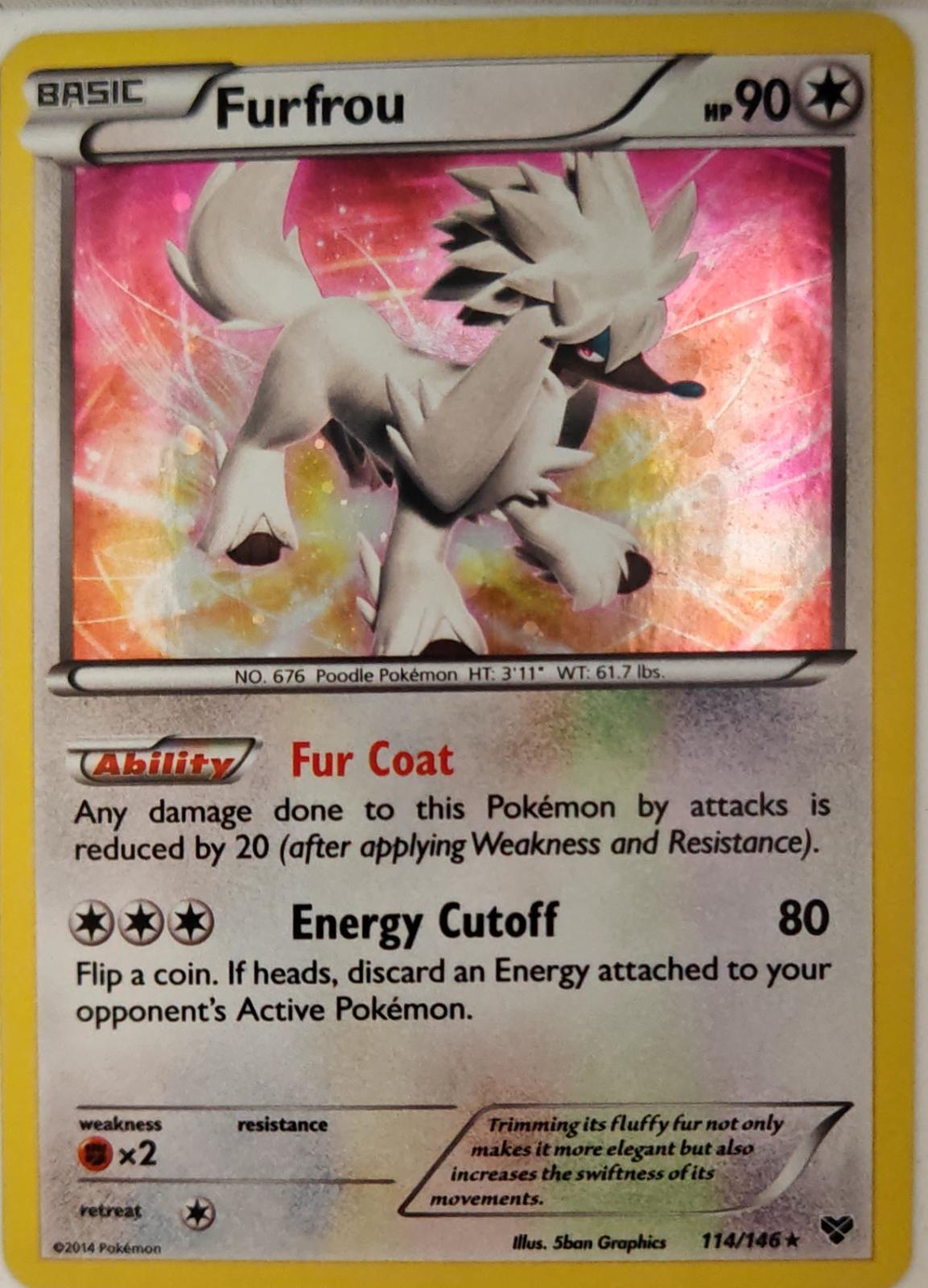 Furfrou - 114/146 - Holo - XY - Pokemon - Rare | AA38-1