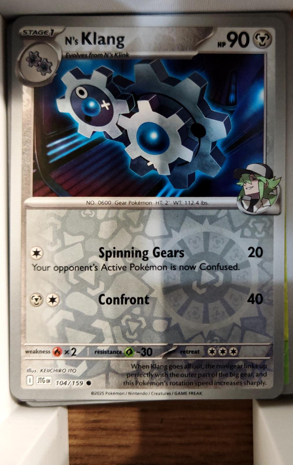 N's Klang - 104/159 - Reverse Holo - JOURNEY TOGETHER - Pokemon - | AA72-36