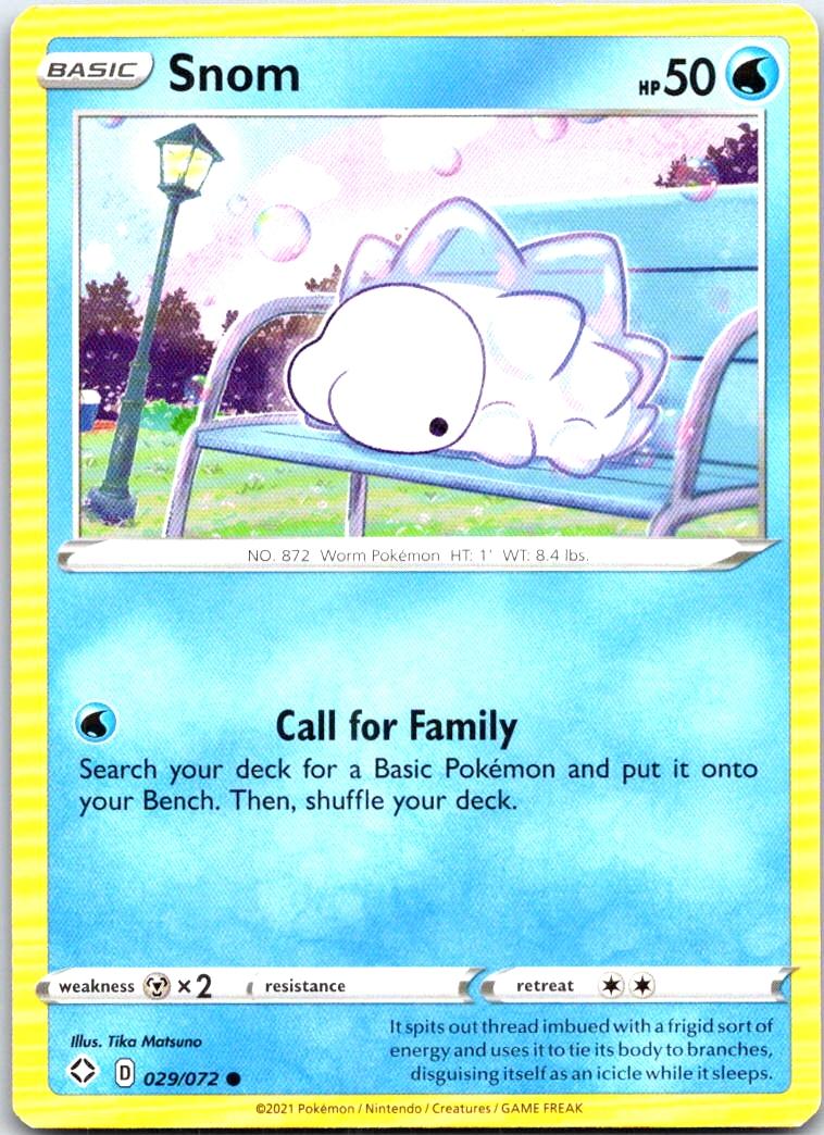 Snom - 029/072 - - SHINING FATES - Pokemon - Common | AB71-7
