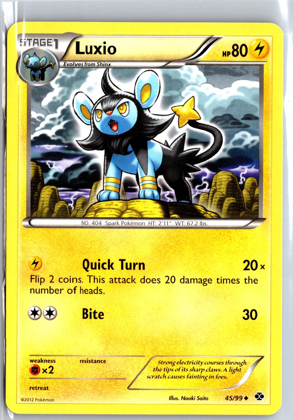 Luxio - 45/99 - - NEXT DESTINIES - Pokemon - Uncommon | AA129-62