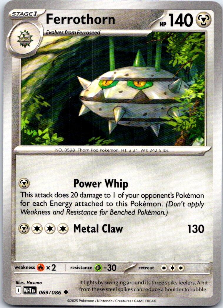 Ferrothorn - 069/086 - - WHITE FLARE - Pokemon - Uncommon | AB70-32