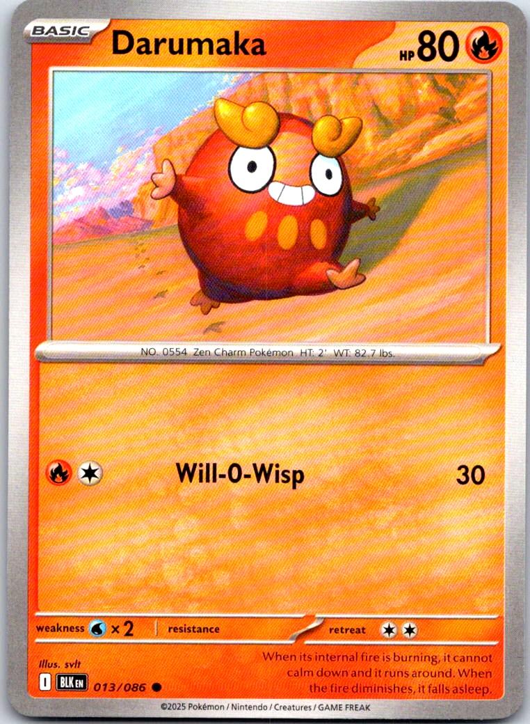 Darumaka - 013/086 - - BLACK BOLT - Pokemon - Common | AA108-5