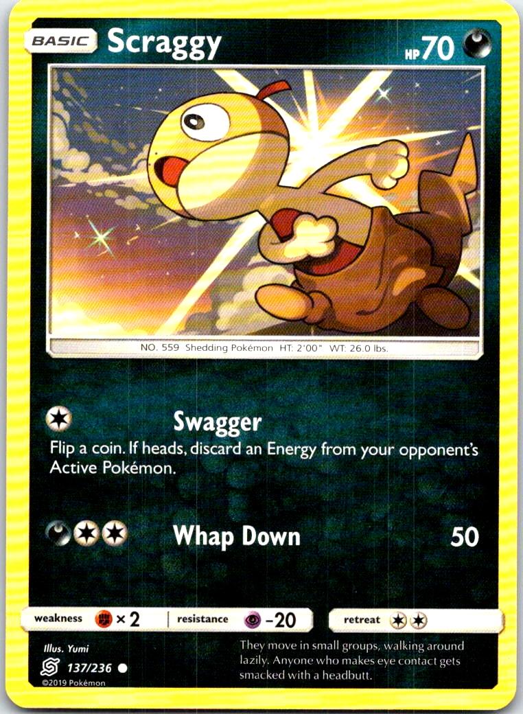 Scraggy - 137/236 - - UNIFIED MINDS - Pokemon - Common | AB62-19
