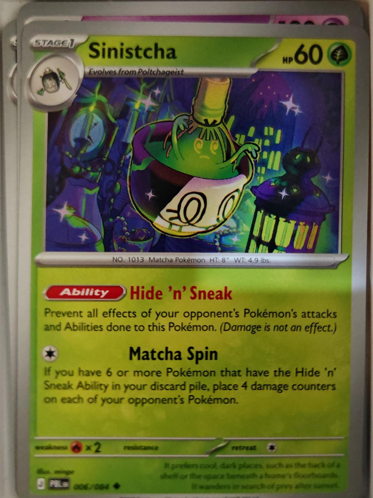 Sinistcha - 006/084 - - PITCH BLACK - Pokemon - Uncommon | AA18-10
