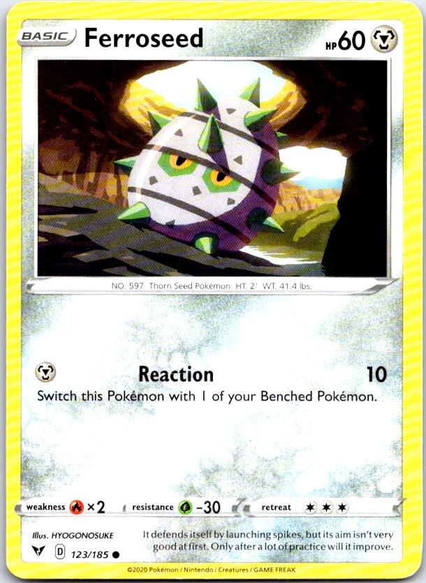 Ferroseed - 123/185 - - VIVID VOLTAGE - Pokemon - Common | AC18-22