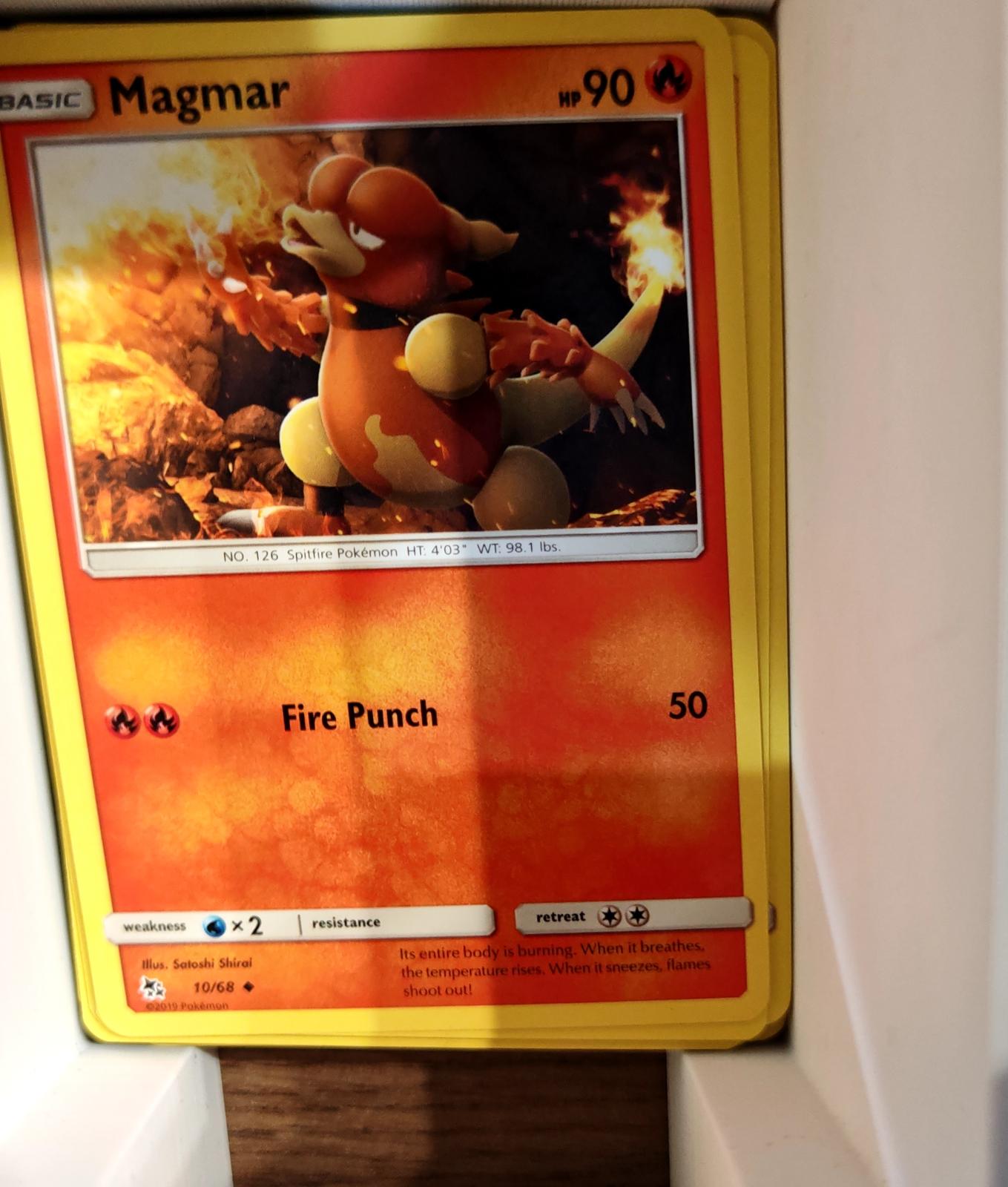 Magmar - 10/68 - - HIDDEN FATES - Pokemon - Uncommon | AA71-46