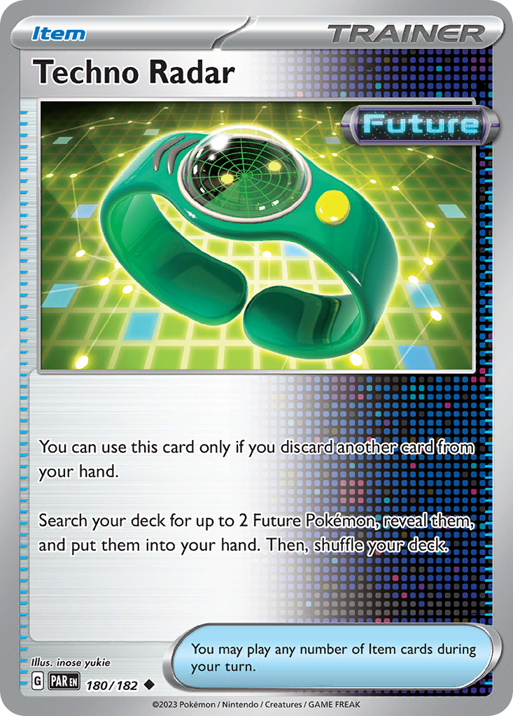 Techno Radar - 180/182 - - PARADOX RIFT - Pokemon - Uncommon | AA41-80