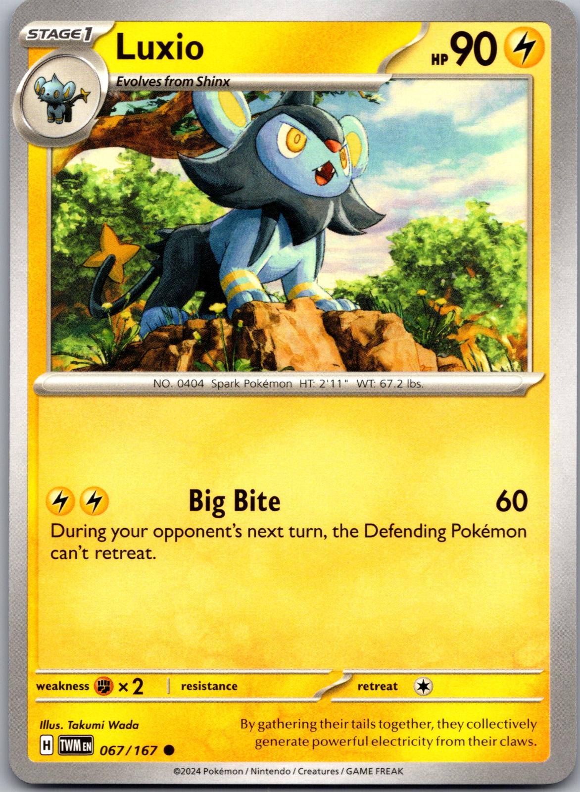 Luxio - 067/167 - - TWILIGHT MASQUERADE - Pokemon - Common | AA84-21