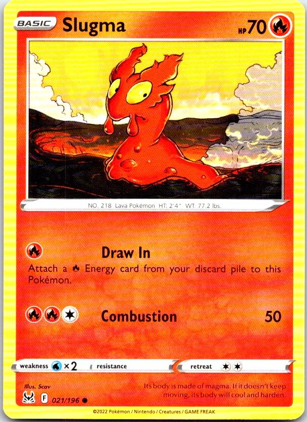 Slugma - 021/196 - - LOST ORIGIN - Pokemon - Common | AC16-2