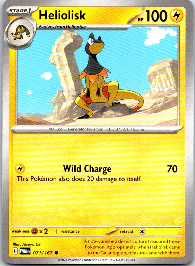 Heliolisk - 071/167 - - TWILIGHT MASQUERADE - Pokemon - Common | AB10-32