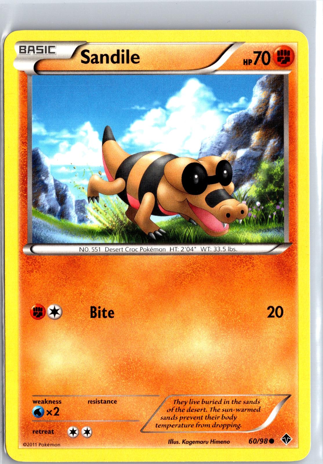 Sandile - 60/98 - - EMERGING POWERS - Pokemon - Common | AB05-5