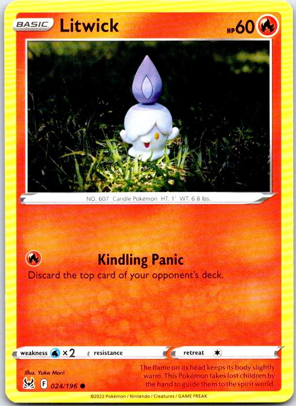 Litwick - 024/196 - - LOST ORIGIN - Pokemon - Common | AC13-19