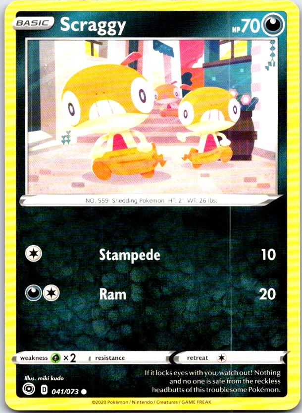 Scraggy - 041/073 - - CHAMPION'S PATH - Pokemon - Common | AC18-49