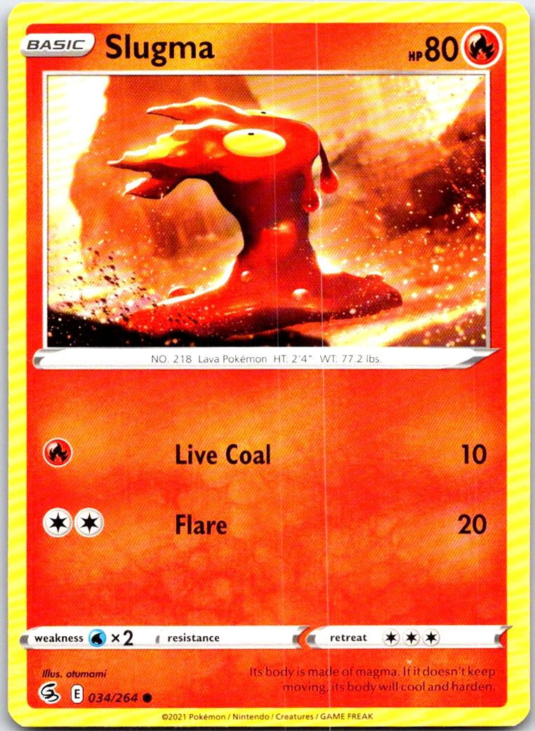 Slugma - 034/264 - - FUSION STRIKE - Pokemon - Common | AB60-16