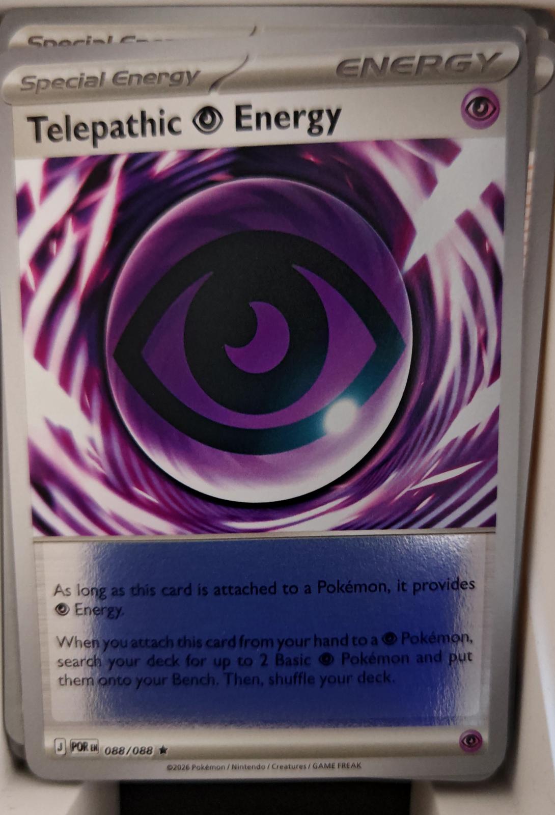 Telepathic Psychic Energy - 088/088 - Reverse Holo - PERFECT ORDER - Pokemon - | AA25-63