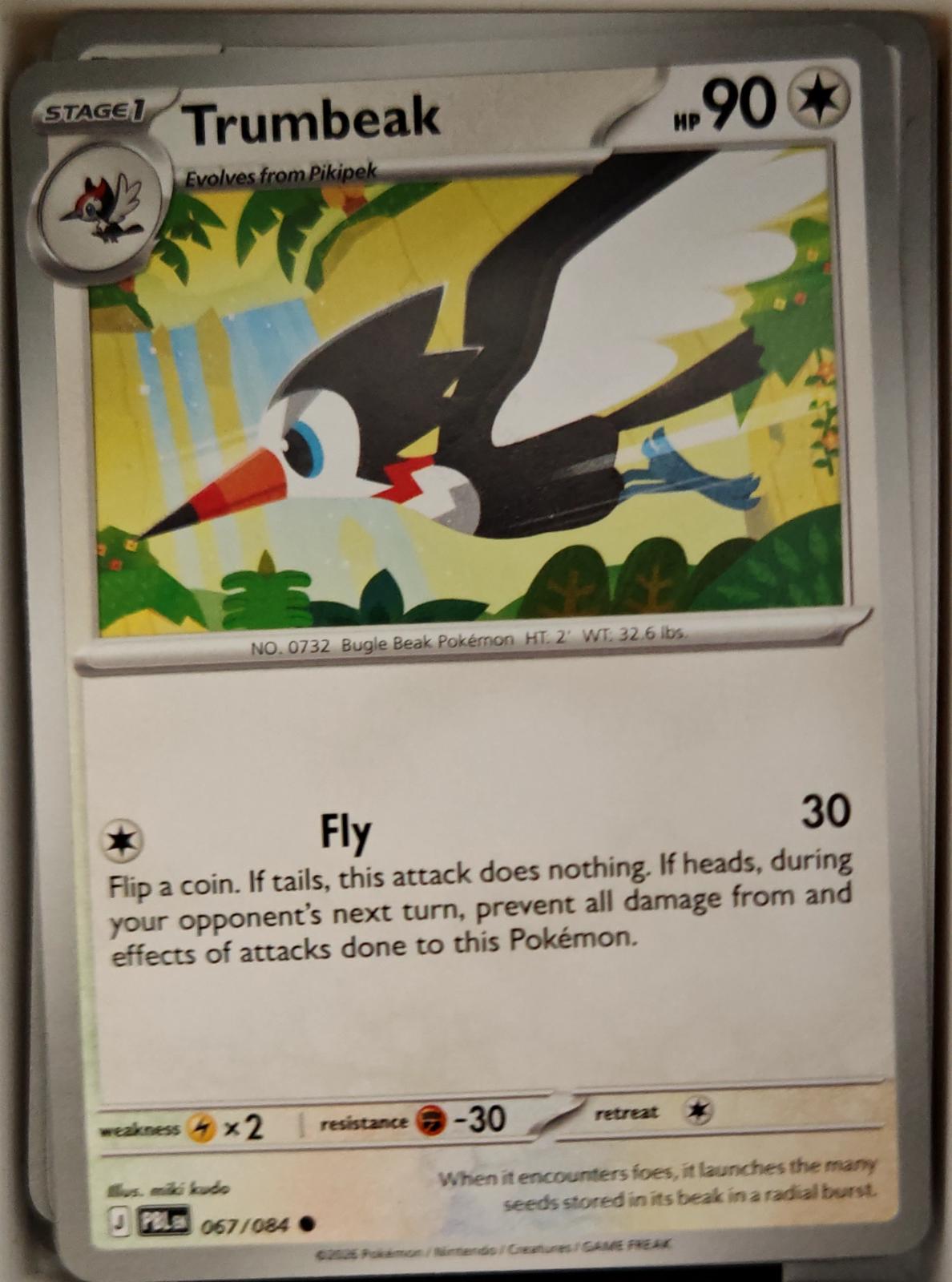Trumbeak - 067/084 - - PITCH BLACK - Pokemon - Common | AA16-26