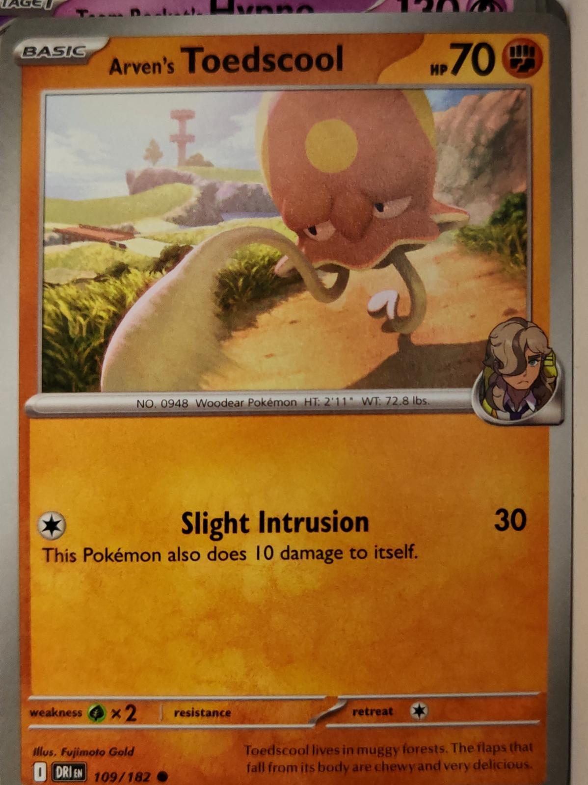 Arven's Toedscool - 109/182 - - DESTINED RIVALS - Pokemon - Common | AA10-5