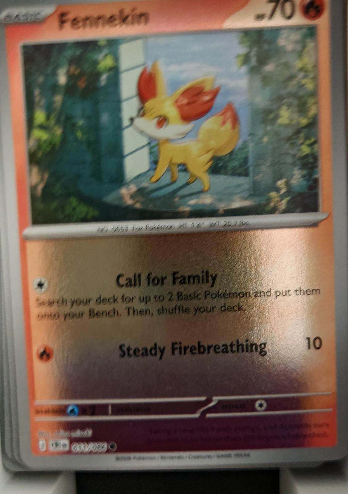Fennekin - 011/086 - Reverse Holo - CHAOS RISING - Pokemon - Common | AA24-59
