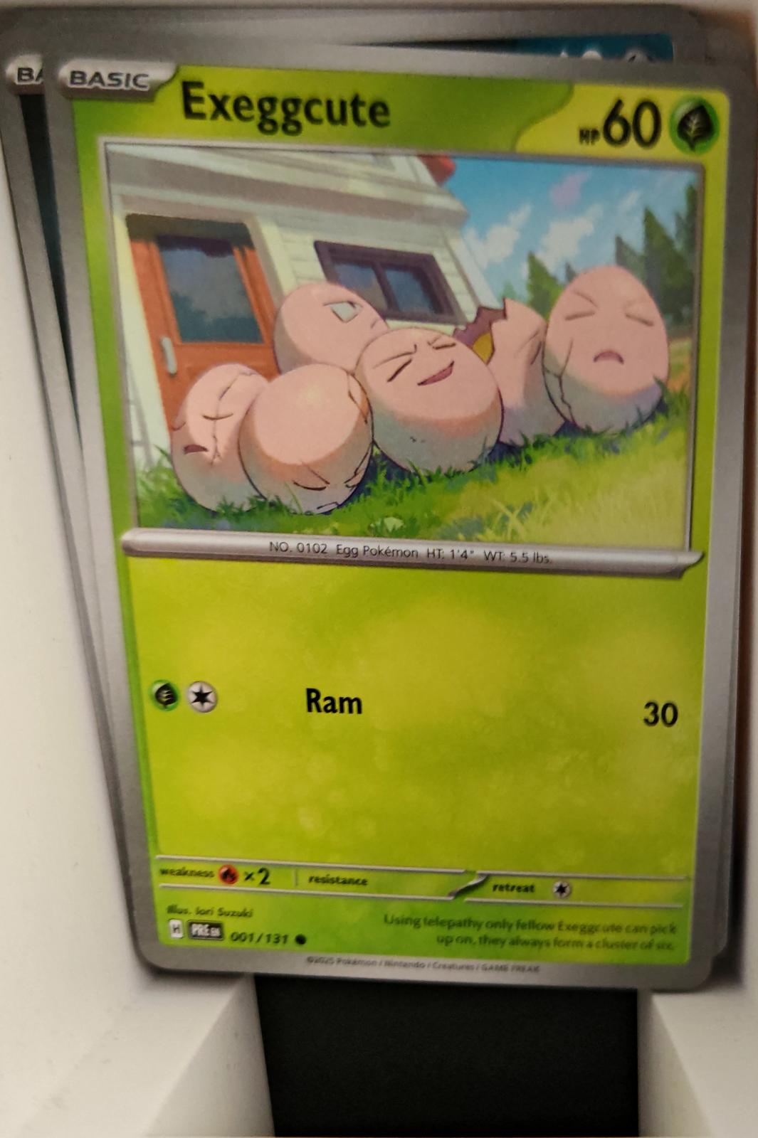 Exeggcute - 001/131 - - PRISMATIC EVOLUTIONS - Pokemon - Common | AA27-36