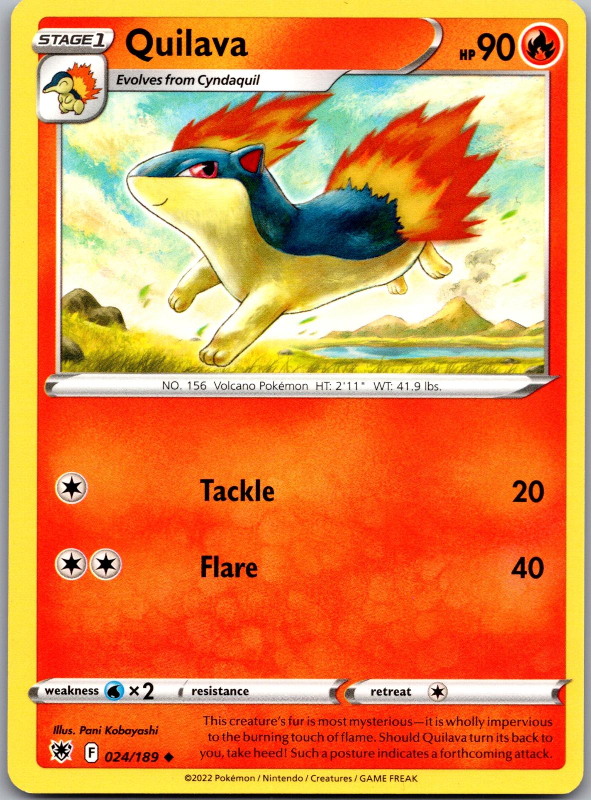 Quilava - 024/189 - - ASTRAL RADIANCE - Pokemon - Uncommon | AA89-34