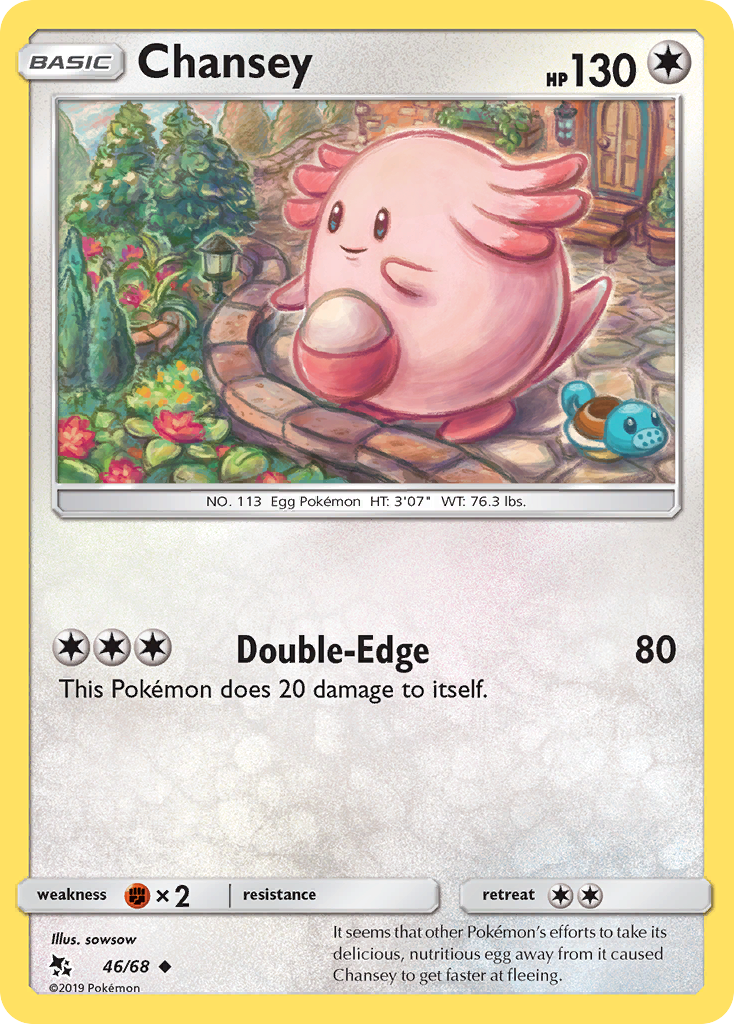 Chansey - 46/68 - - HIDDEN FATES - Pokemon - Uncommon | AA69-26