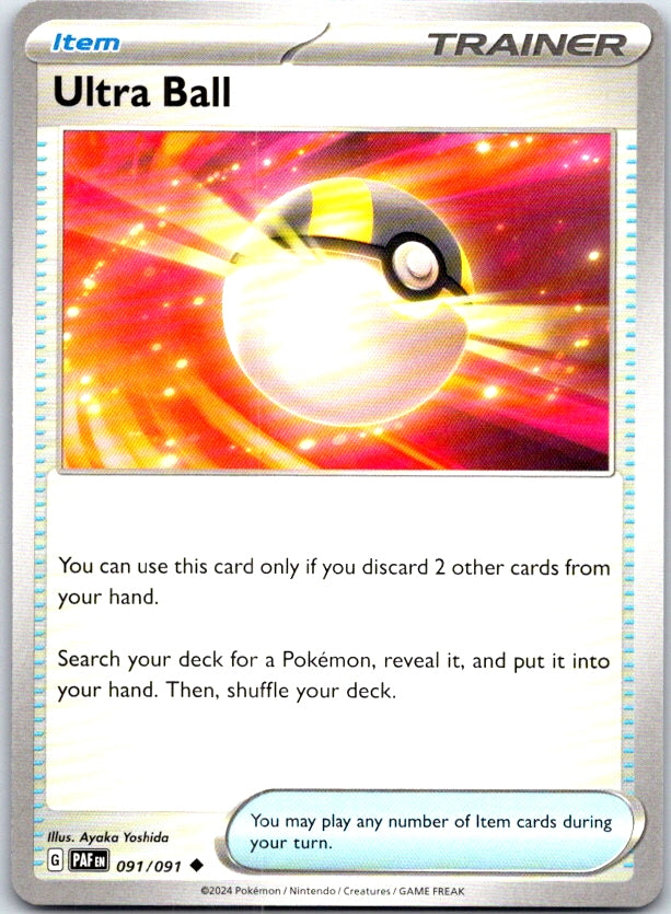 Ultra Ball - 091/091 - - PALDEAN FATES - Pokemon - Uncommon | AC22-7
