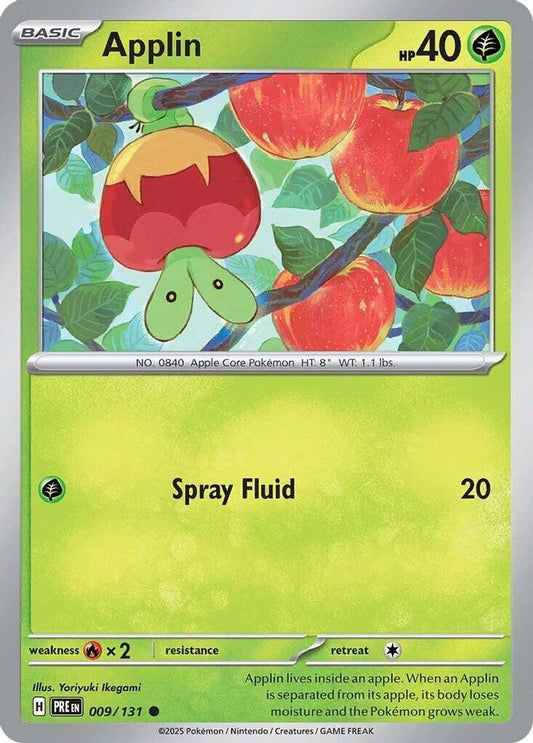 Applin - 009/131 - - PRISMATIC EVOLUTIONS - Pokemon - Common | AA20-77