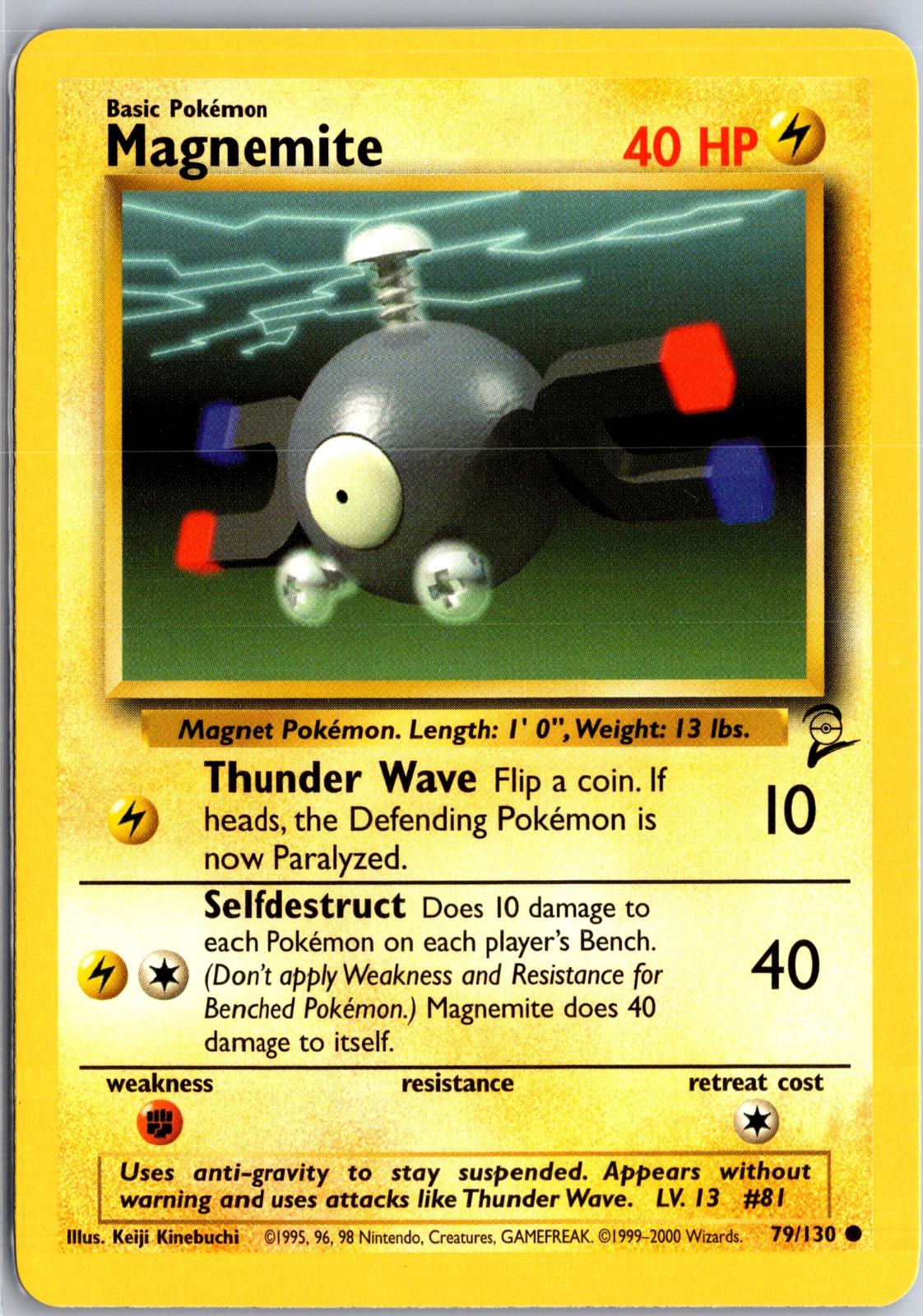 Magnemite - 79/130 - - BASE SET 2 - Pokemon - Common | AA129-44