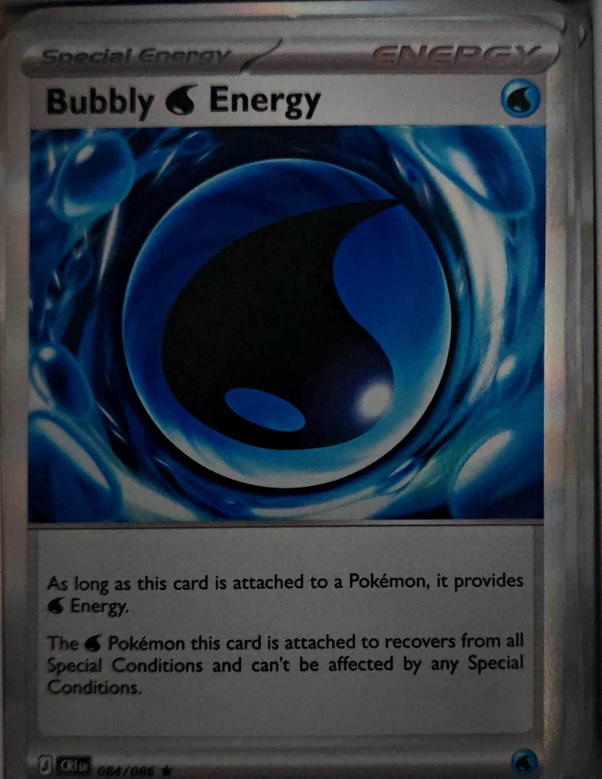 Bubbly W Energy - 084/086 - Holo - CHAOS RISING - Pokemon - Rare | AA44-11