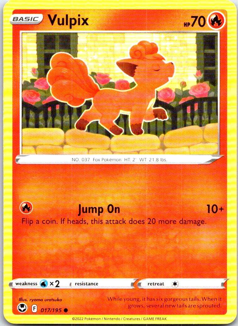 Vulpix - 017/195 - - SILVER TEMPEST - Pokemon - Common | AB90-1